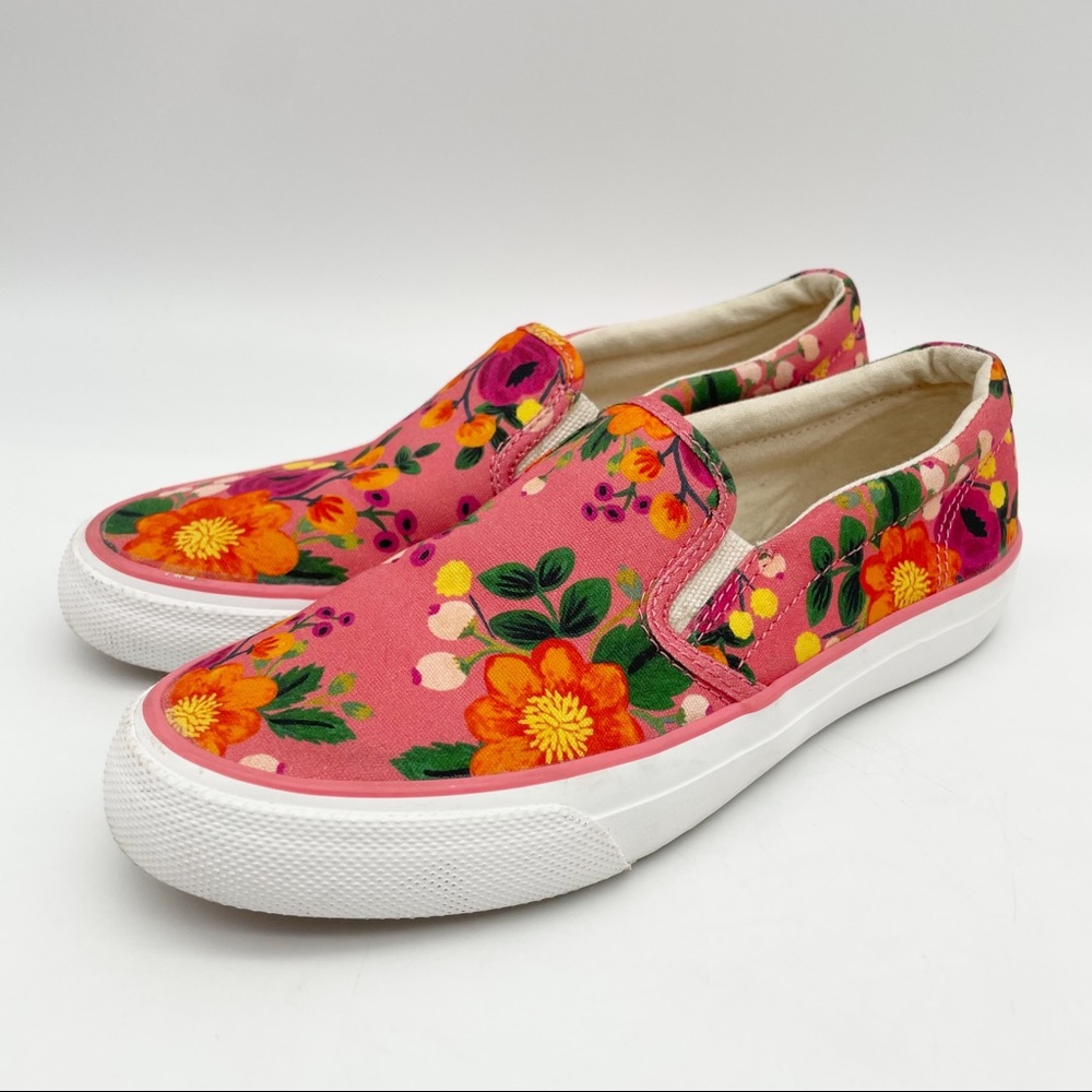 Keds X Rifle Paper Co Slip On Floral Sneaker 6.5 - Picture 4 of 9